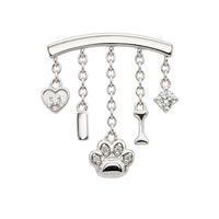 Crystal Dog Mama Earring