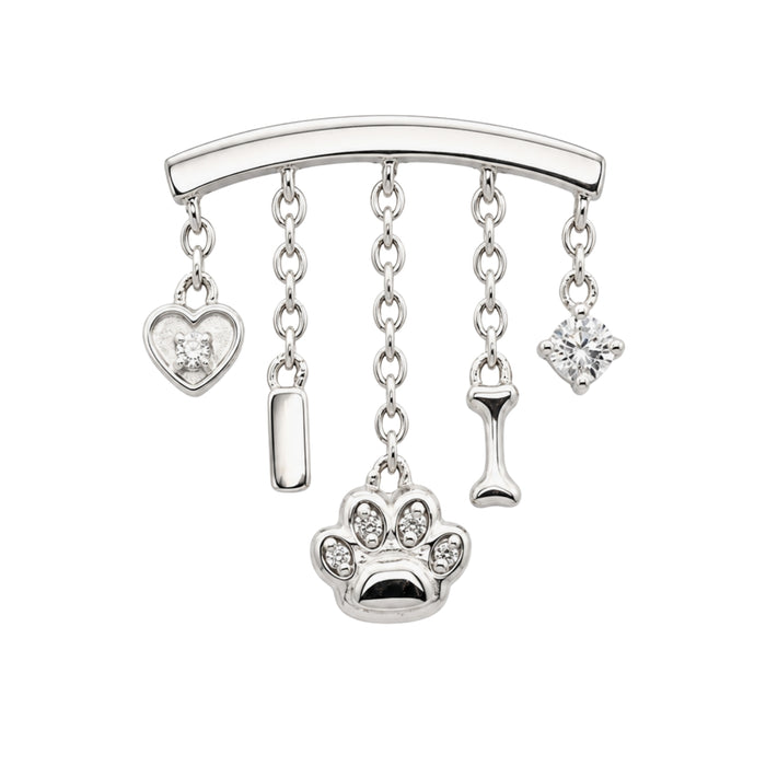 Crystal Dog Mama Earring