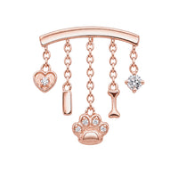 Crystal Dog Mama Earring