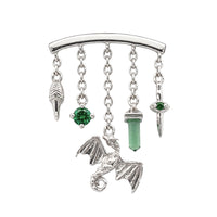 Emerald Amphithere Earring