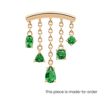 Emerald Multi-Cut Chandelier Earring