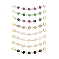 Faceted Gemstone Chain Connector