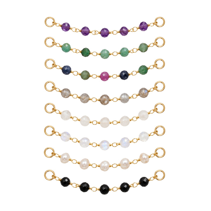 Faceted Gemstone Chain Connector