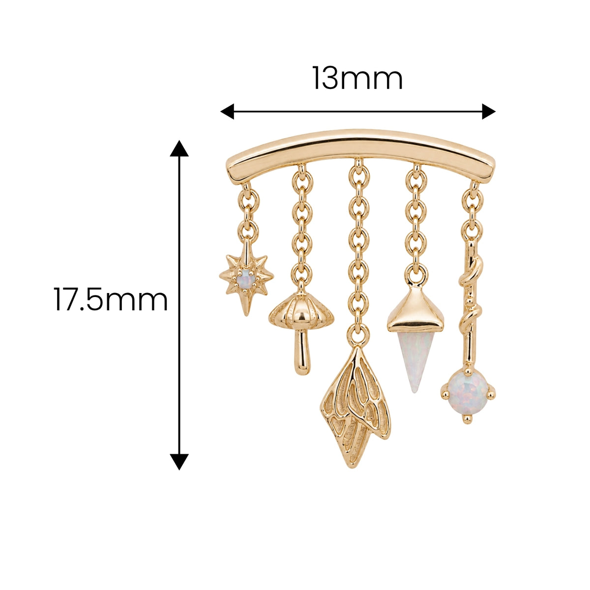 Opal Faerie Earring