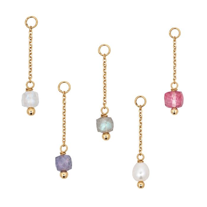 Gemstone Drop Charm