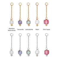 Gemstone Drop Charm