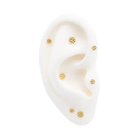 Hammered Disc Earring