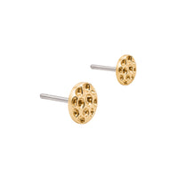 Hammered Disc Earring