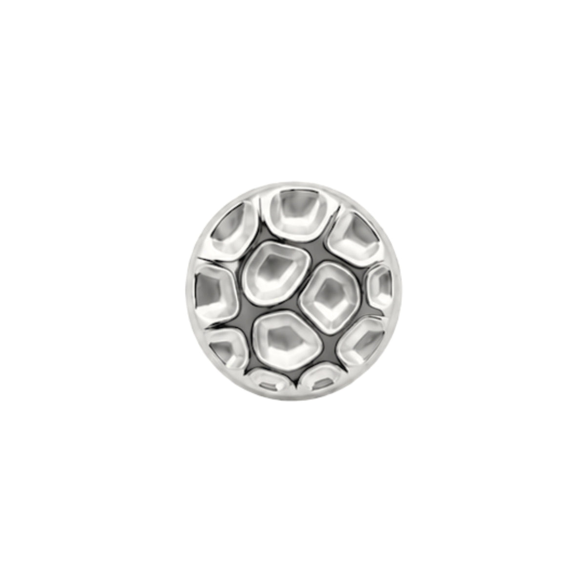 Hammered Disc Earring