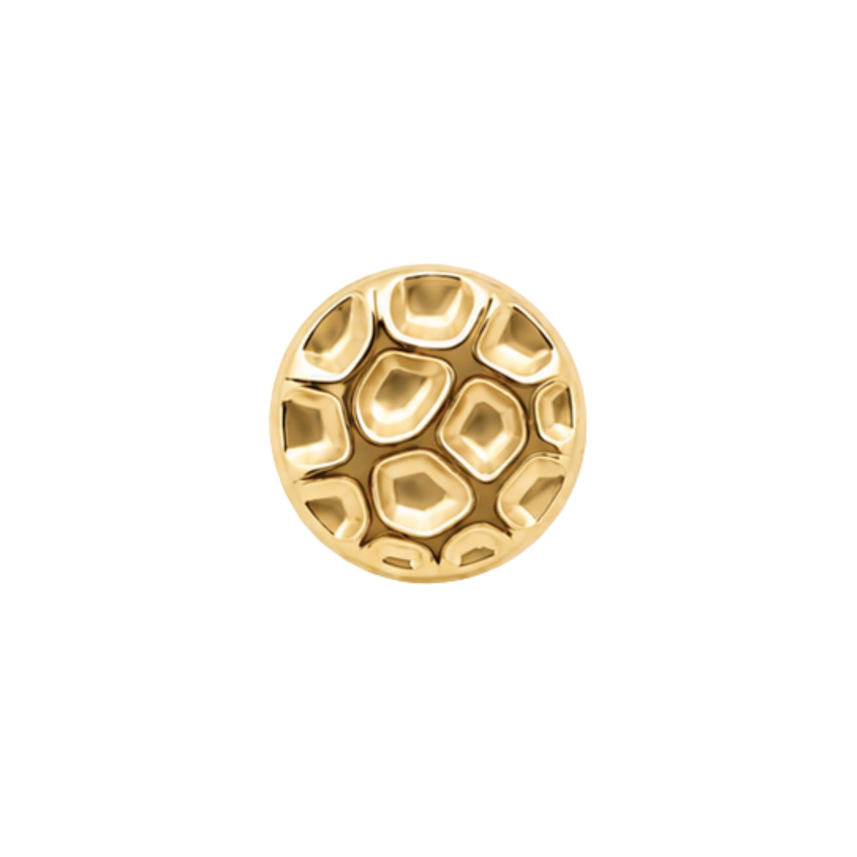 Hammered Disc Earring