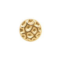 Hammered Disc Earring