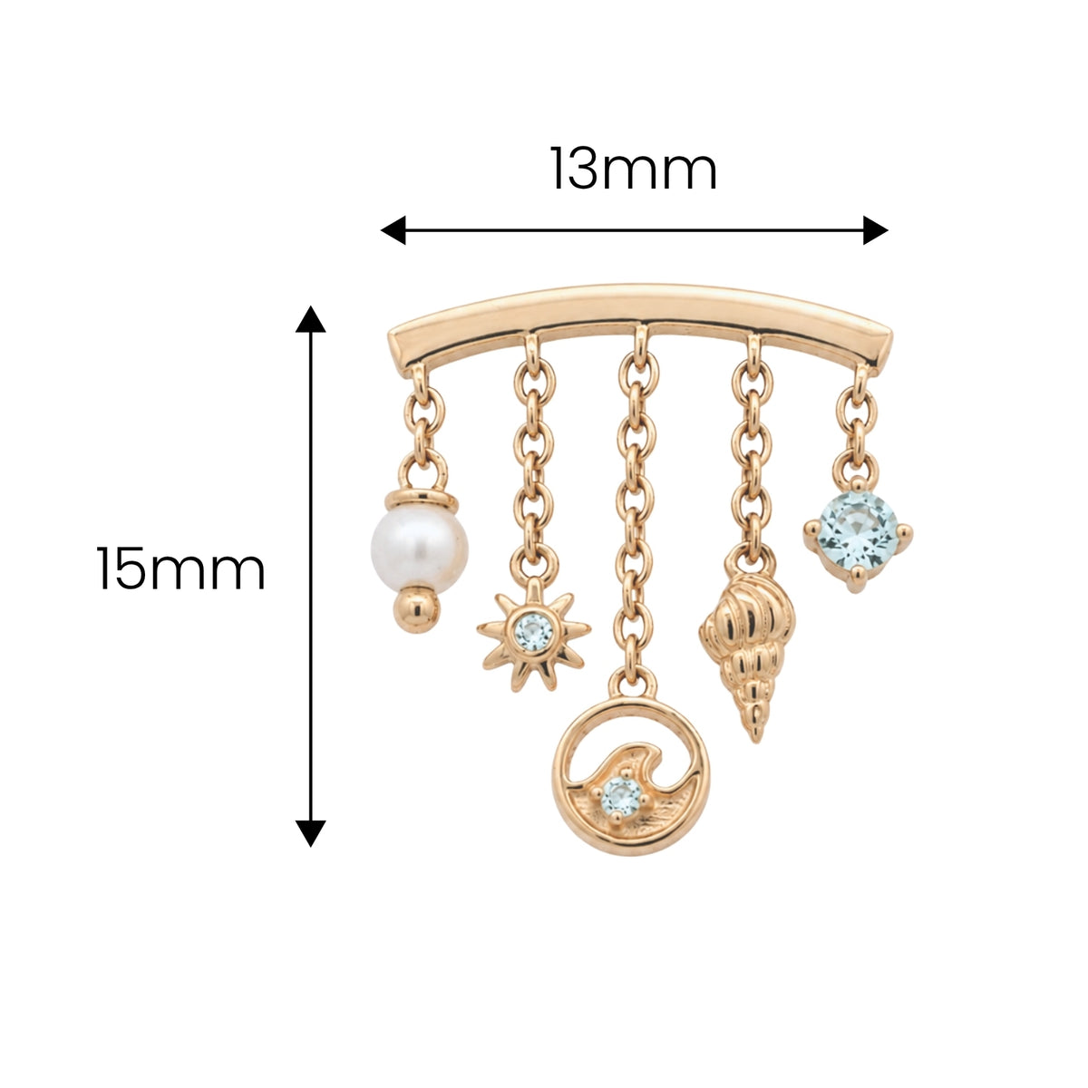 Pearl Ocean Earring