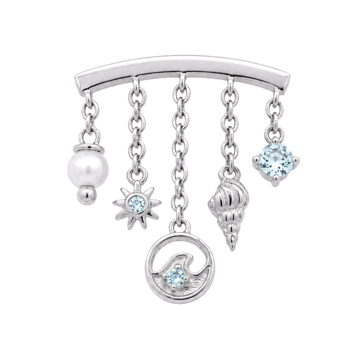 Pearl Ocean Earring