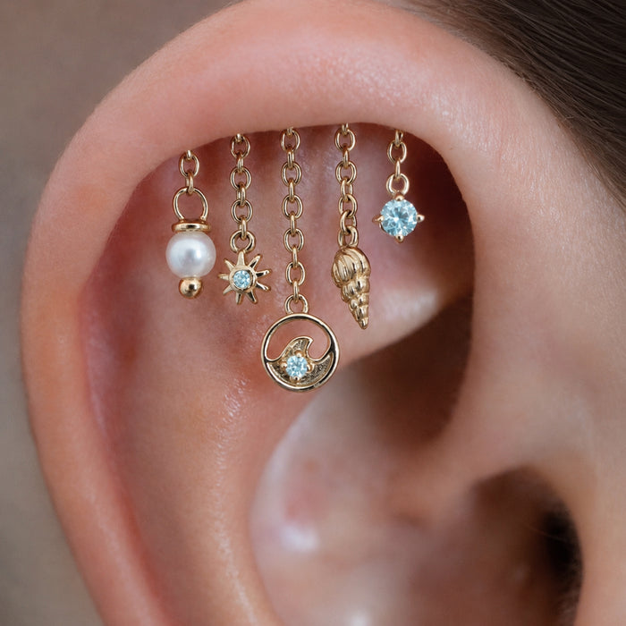 Pearl Ocean Earring