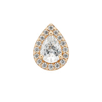 Pave Crystal Droplet Earring