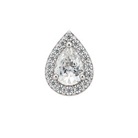 Pave Crystal Droplet Earring