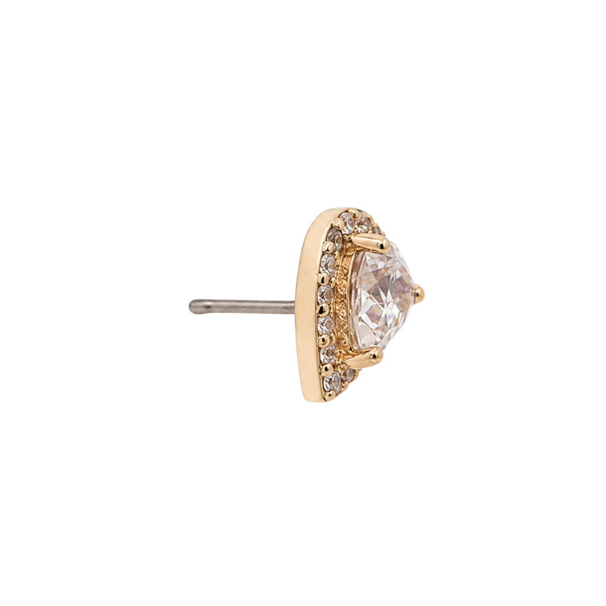 Pave Crystal Droplet Earring