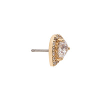 Pave Crystal Droplet Earring