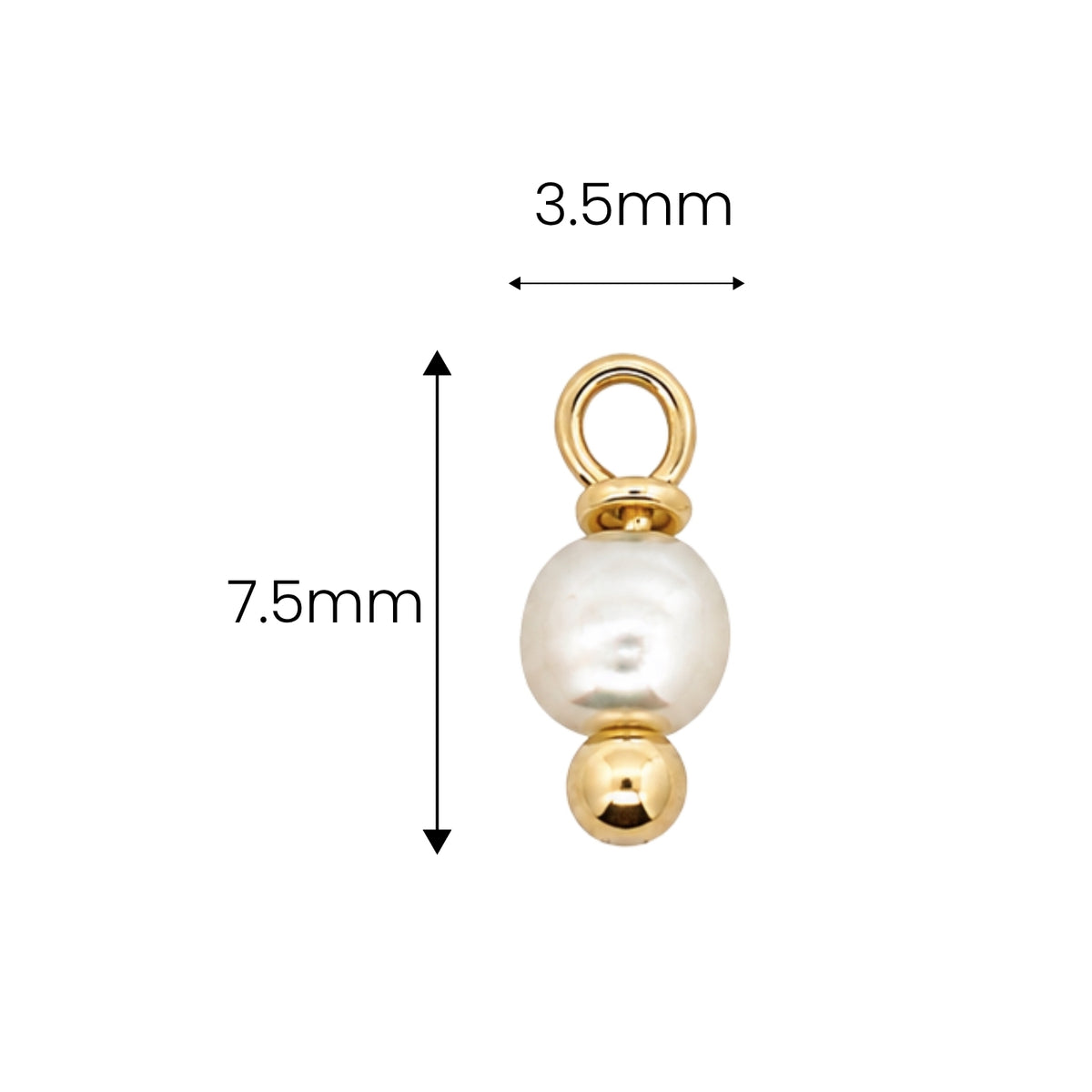 Small Pearl Charm