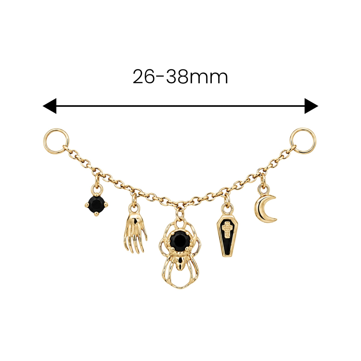 Onyx Macabre Chain Connector