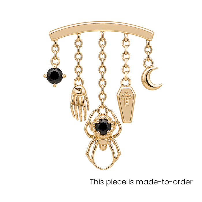 Onyx Macabre Earring