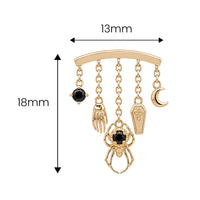 Onyx Macabre Earring