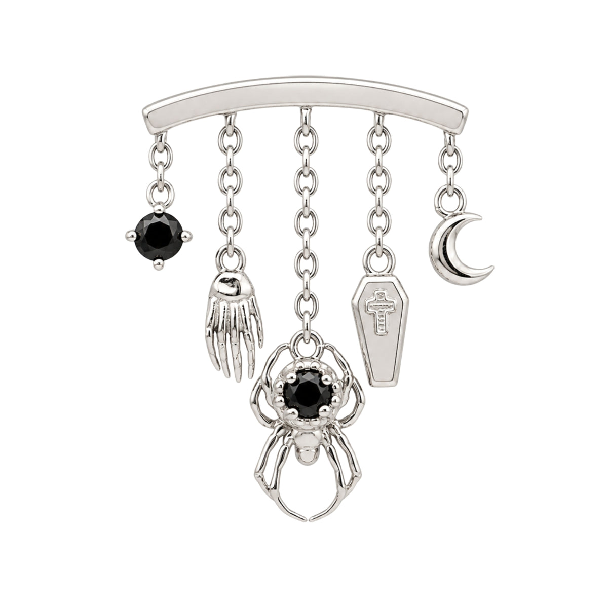 Onyx Macabre Earring