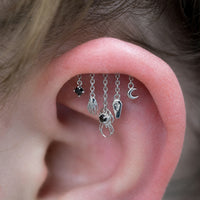 Onyx Macabre Earring