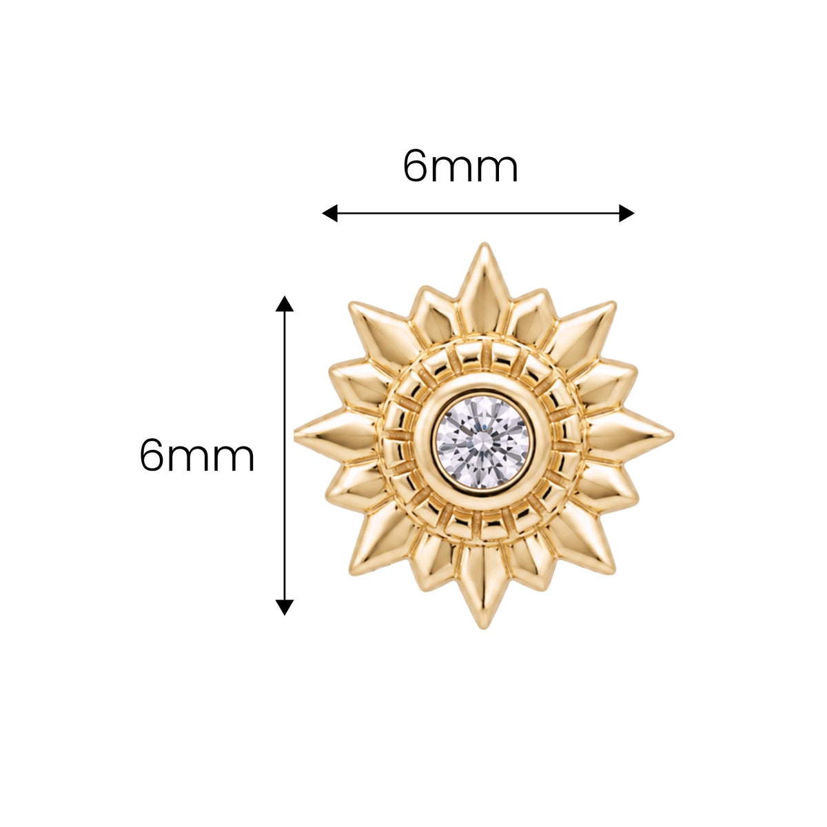 Crystal Sunflower Earring