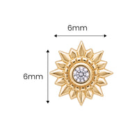 Crystal Sunflower Earring