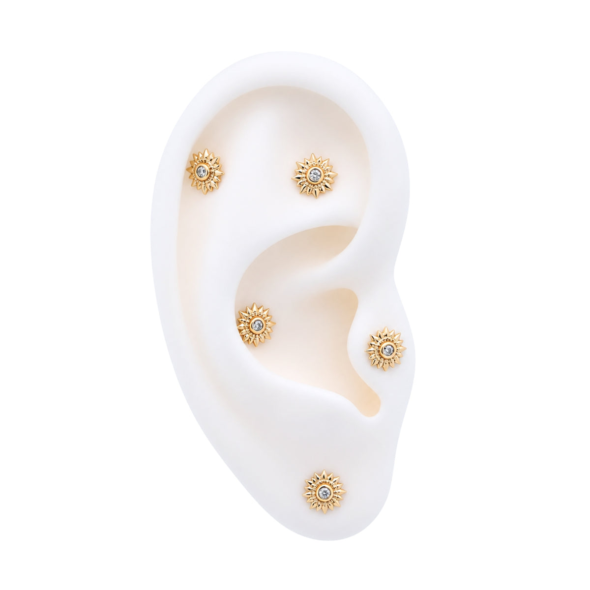 Crystal Sunflower Earring
