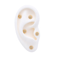 Crystal Sunflower Earring