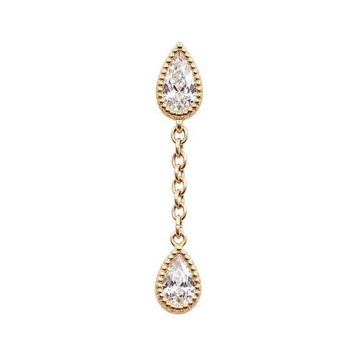 Teardrop Swarovski Crystal Dangle Earring