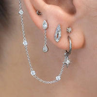 Teardrop Swarovski Crystal Dangle Earring