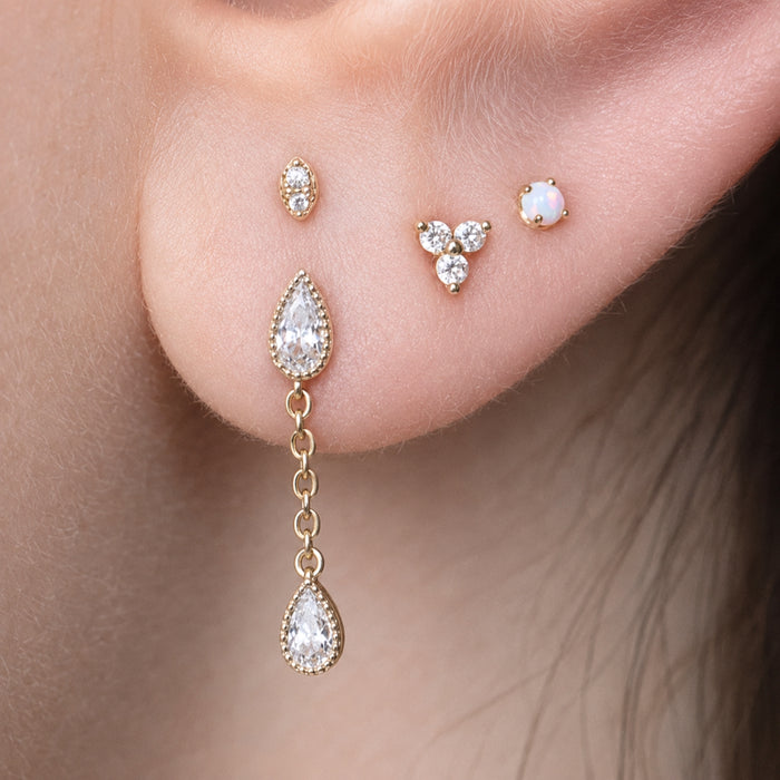 Teardrop Swarovski Crystal Dangle Earring