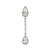 Teardrop Swarovski Crystal Dangle Earring