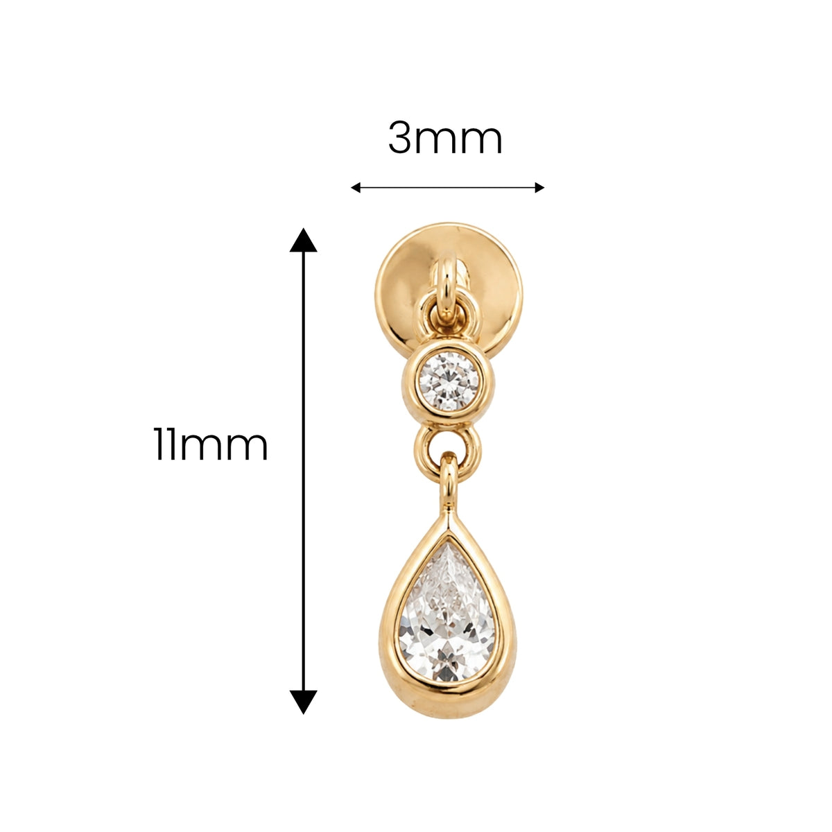 Teardrop Crystal Earring