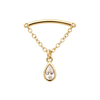 Teardrop Floating or Vertical Helix Earring
