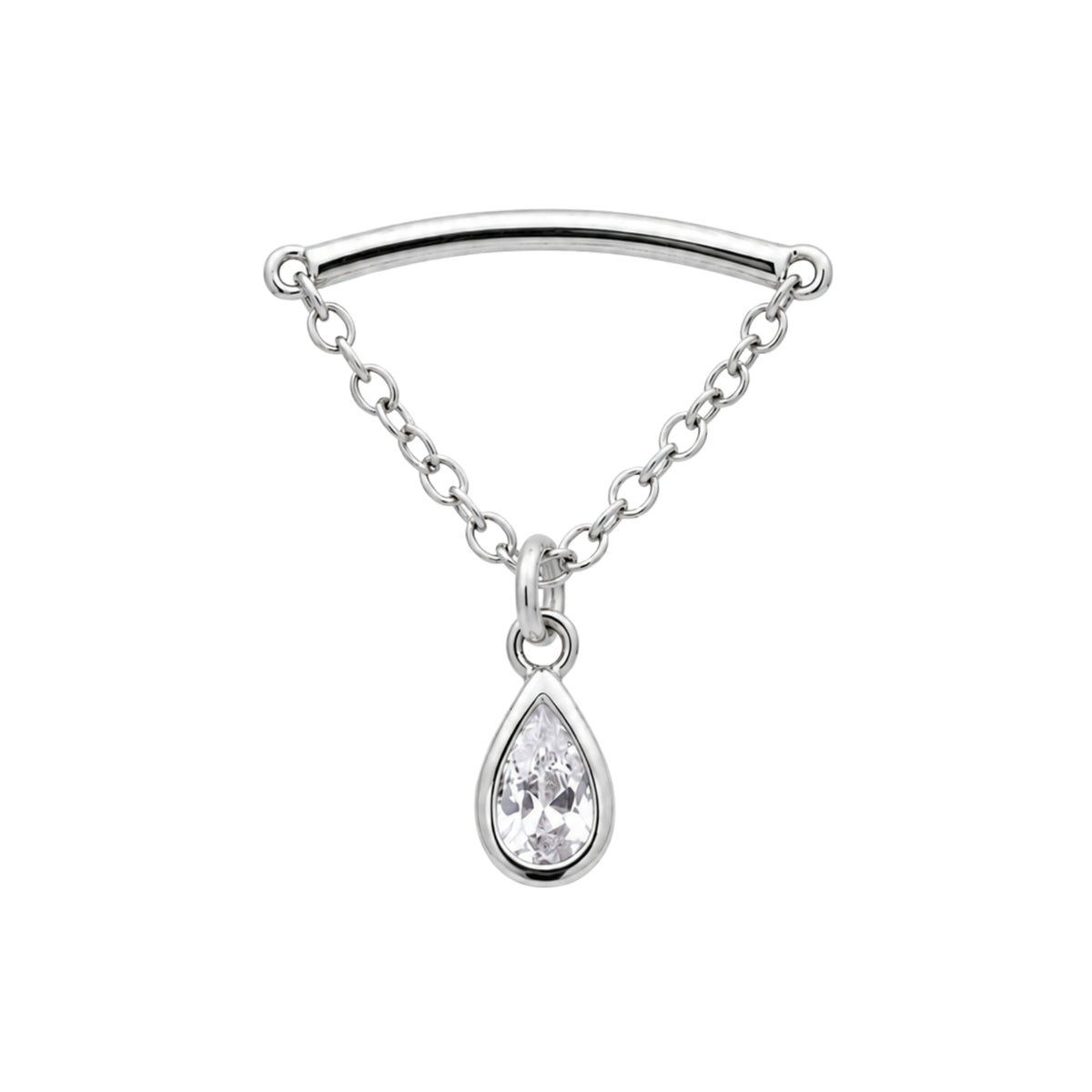 Teardrop Floating or Vertical Helix Earring
