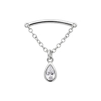 Teardrop Floating or Vertical Helix Earring