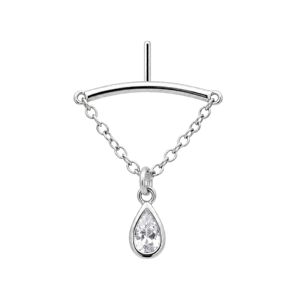 Teardrop Floating or Vertical Helix Earring
