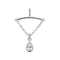 Teardrop Floating or Vertical Helix Earring