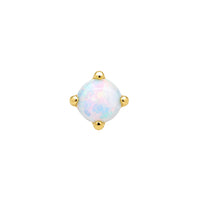 Tiny Claw-Set Opal Earring