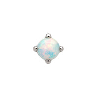 Tiny Claw-Set Opal Earring