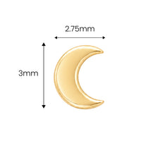 Tiny Crescent Moon Earring