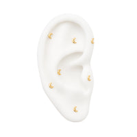 Tiny Crescent Moon Earring