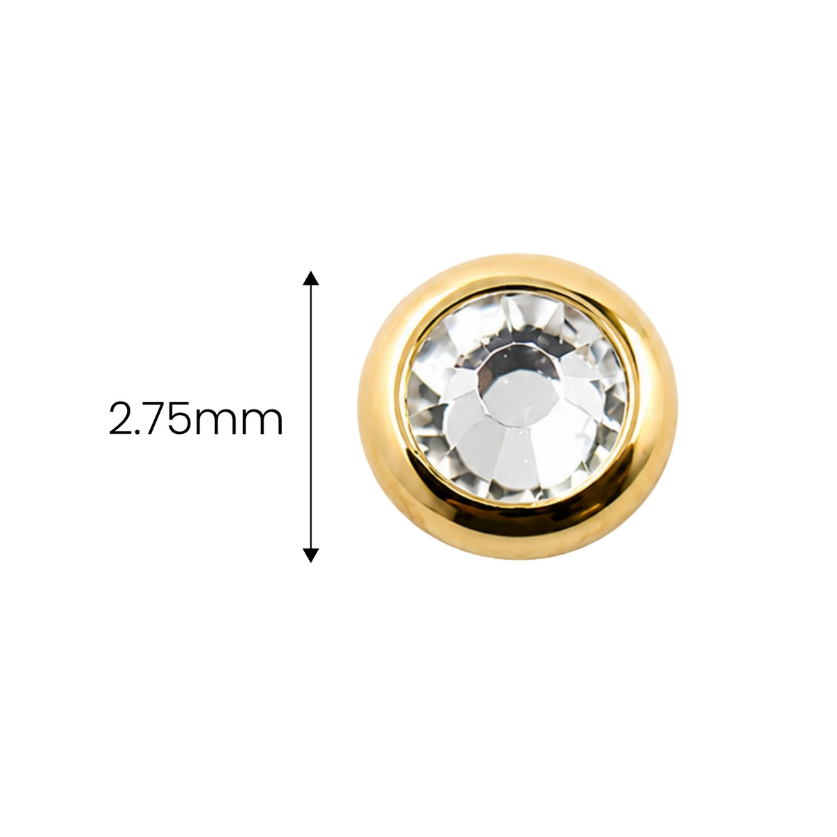 Bezel-Set Swarovski Crystal Earring