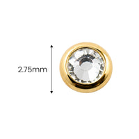 Bezel-Set Swarovski Crystal Earring