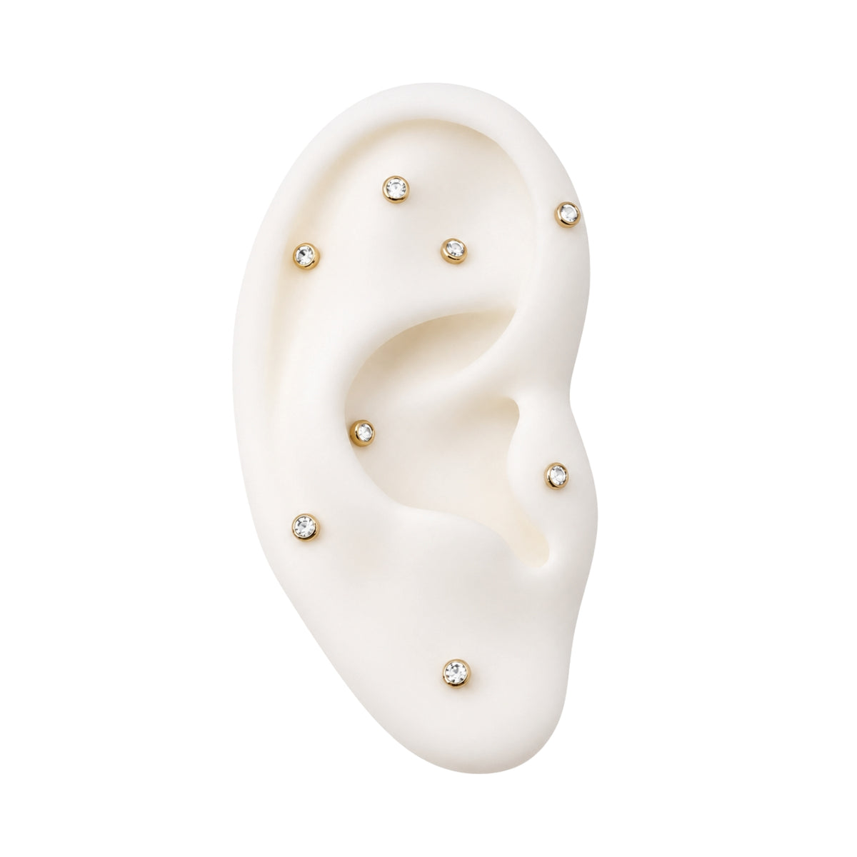 Bezel-Set Swarovski Crystal Earring
