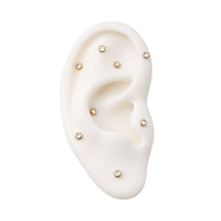 Bezel-Set Swarovski Crystal Earring